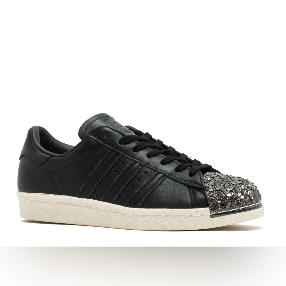 Adidas Superstar 80s 3D Metal Toe Black Sneakers 6.5